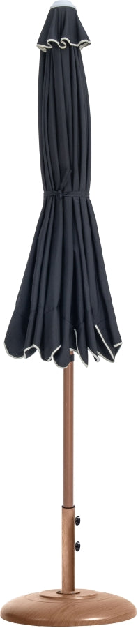 Amalfi Water Resistant Fabric And Aluminum Patio Umbrella With Base Set
