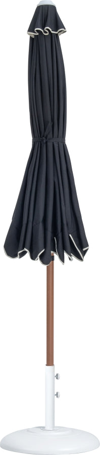 Amalfi Water Resistant Fabric And Aluminum Patio Umbrella With Base Set