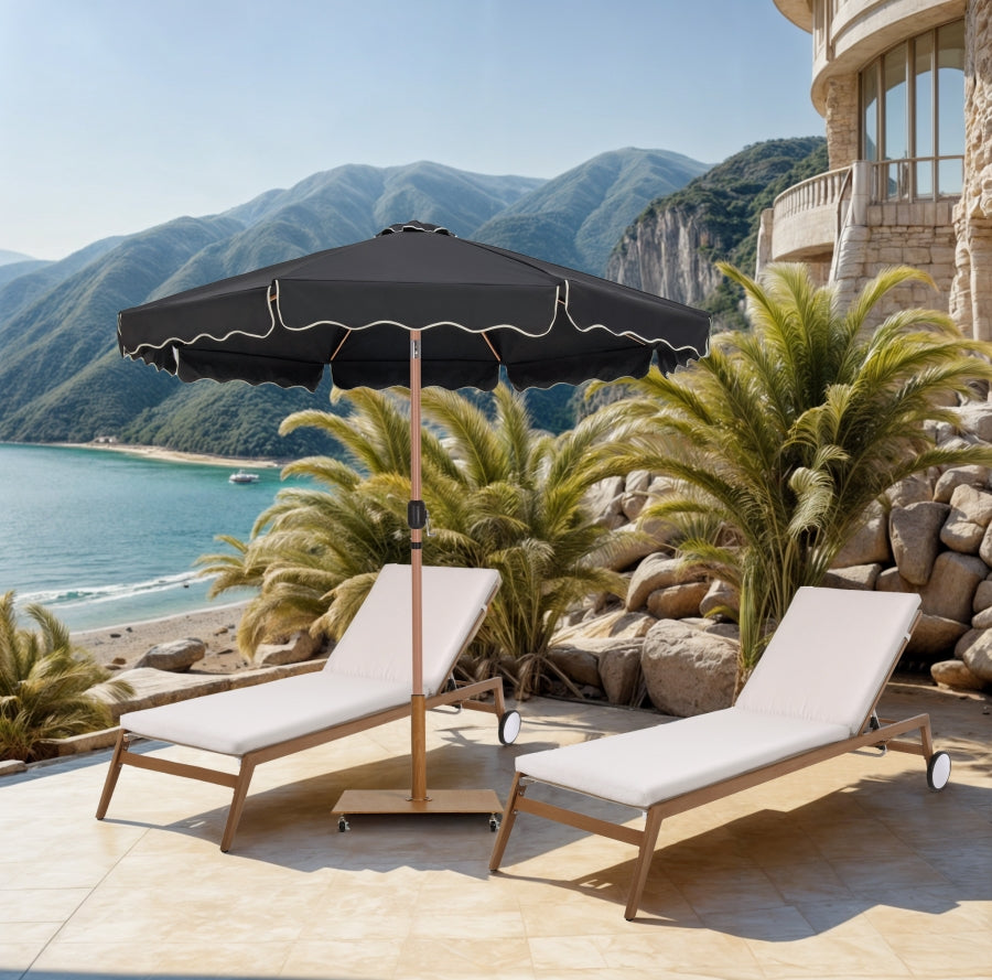Amalfi Water Resistant Fabric And Aluminum Patio Umbrella