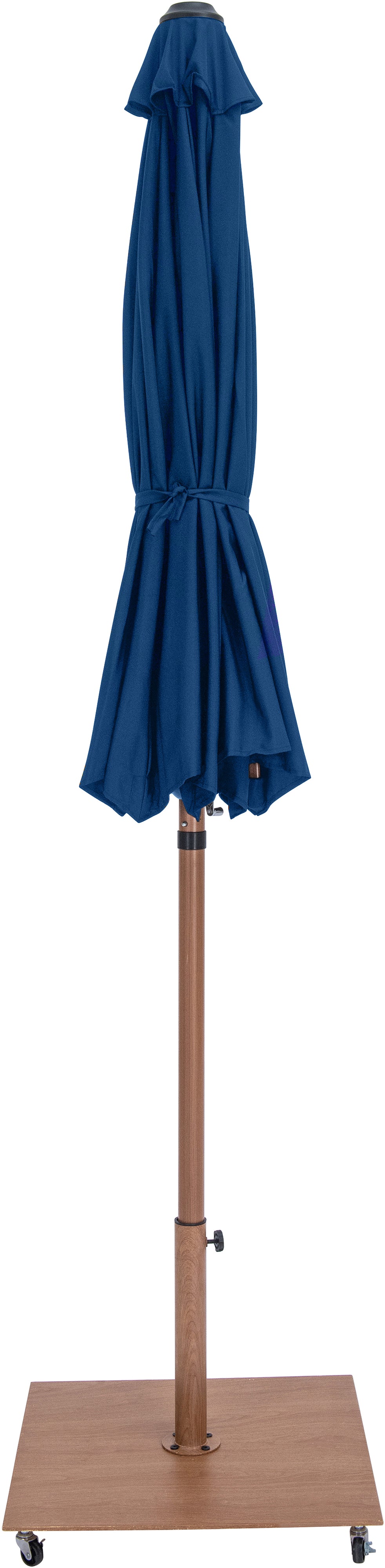 Amalfi Water Resistant Fabric And Aluminum Patio Umbrella With Base Set