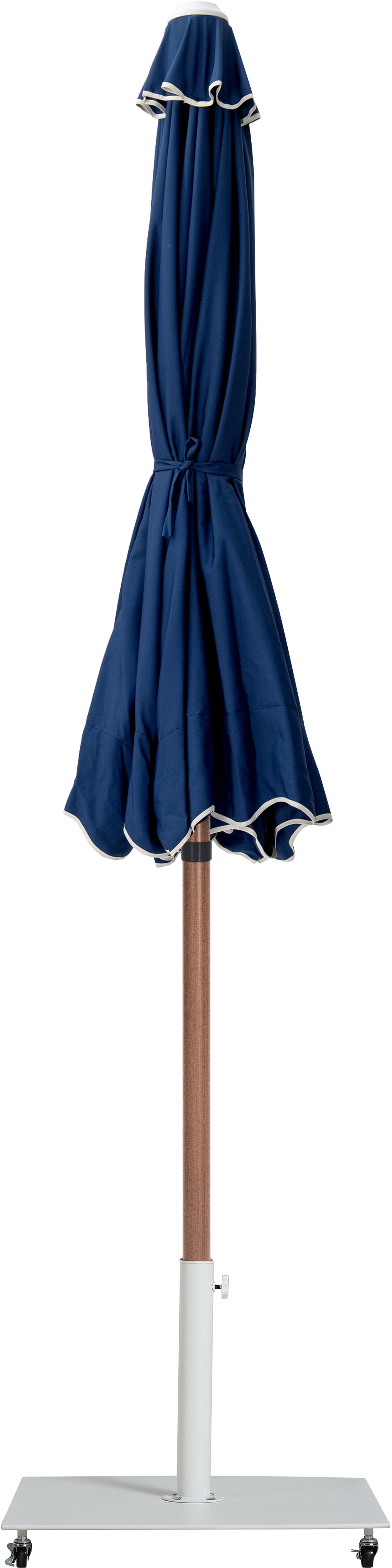 Amalfi Water Resistant Fabric And Aluminum Patio Umbrella With Base Set