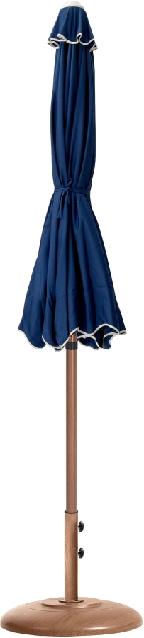 Amalfi Water Resistant Fabric And Aluminum Patio Umbrella With Base Set