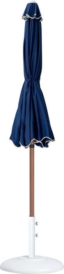 Amalfi Water Resistant Fabric And Aluminum Patio Umbrella With Base Set