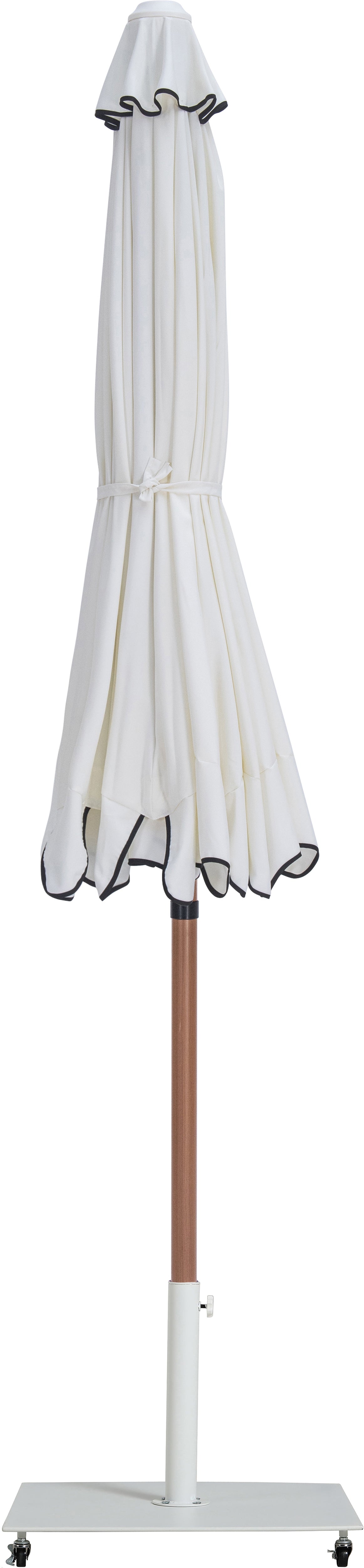 Amalfi Water Resistant Fabric And Aluminum Patio Umbrella With Base Set