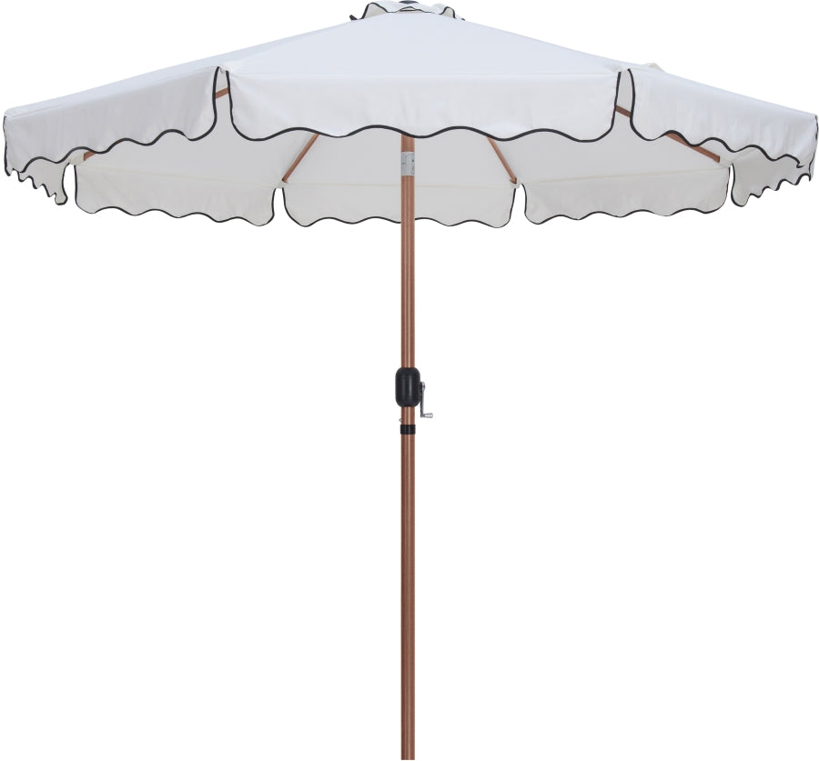 Amalfi Water Resistant Fabric And Aluminum Patio Umbrella With Base Set