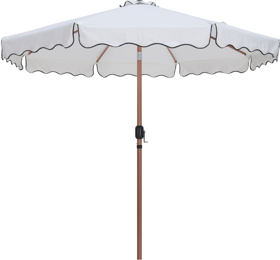 Amalfi Water Resistant Fabric And Aluminum Patio Umbrella With Base Set