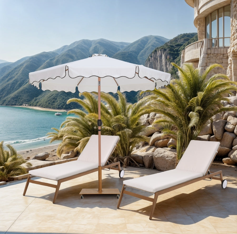 Amalfi Water Resistant Fabric And Aluminum Patio Umbrella
