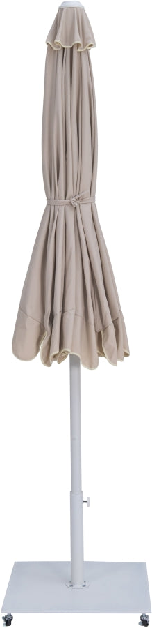 Amalfi Water Resistant Fabric And Aluminum Patio Umbrella With Base Set