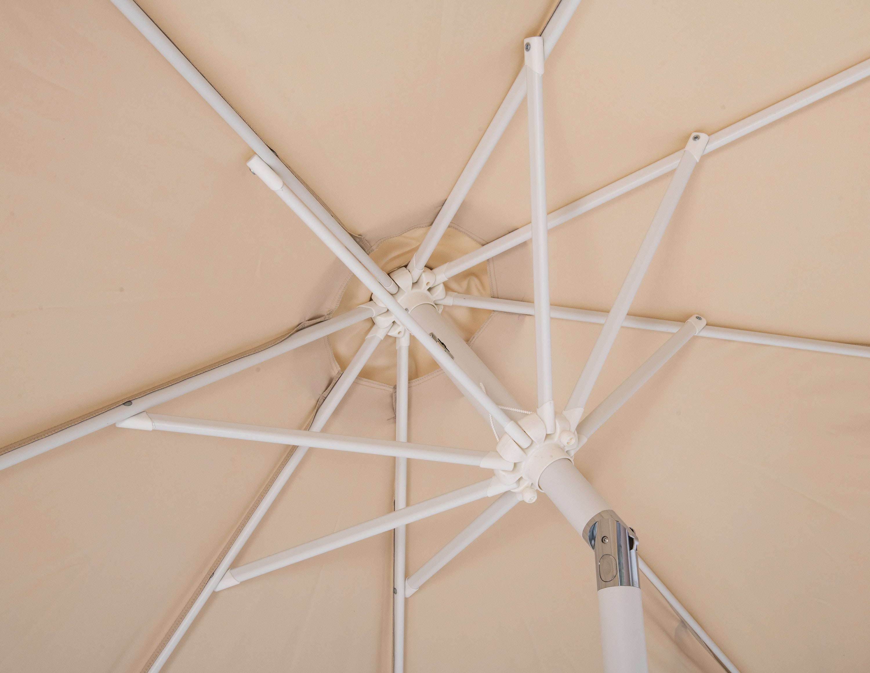 Amalfi Water Resistant Fabric And Aluminum Patio Umbrella With Base Set