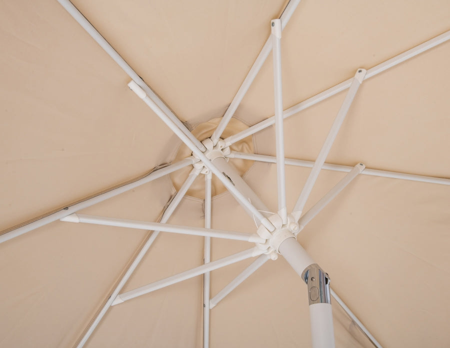Amalfi Water Resistant Fabric And Aluminum Patio Umbrella With Base Set