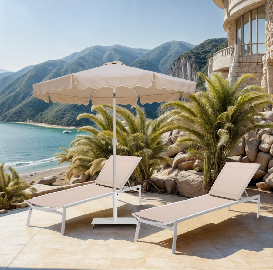 Amalfi Water Resistant Fabric And Aluminum Patio Umbrella