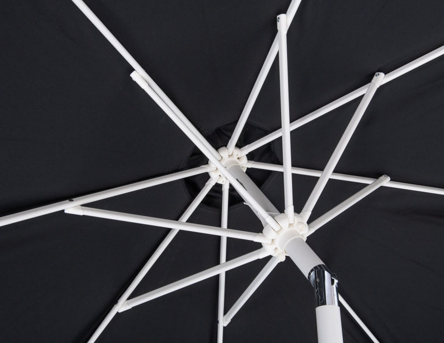 Amalfi Water Resistant Fabric And Aluminum Patio Umbrella With Base Set