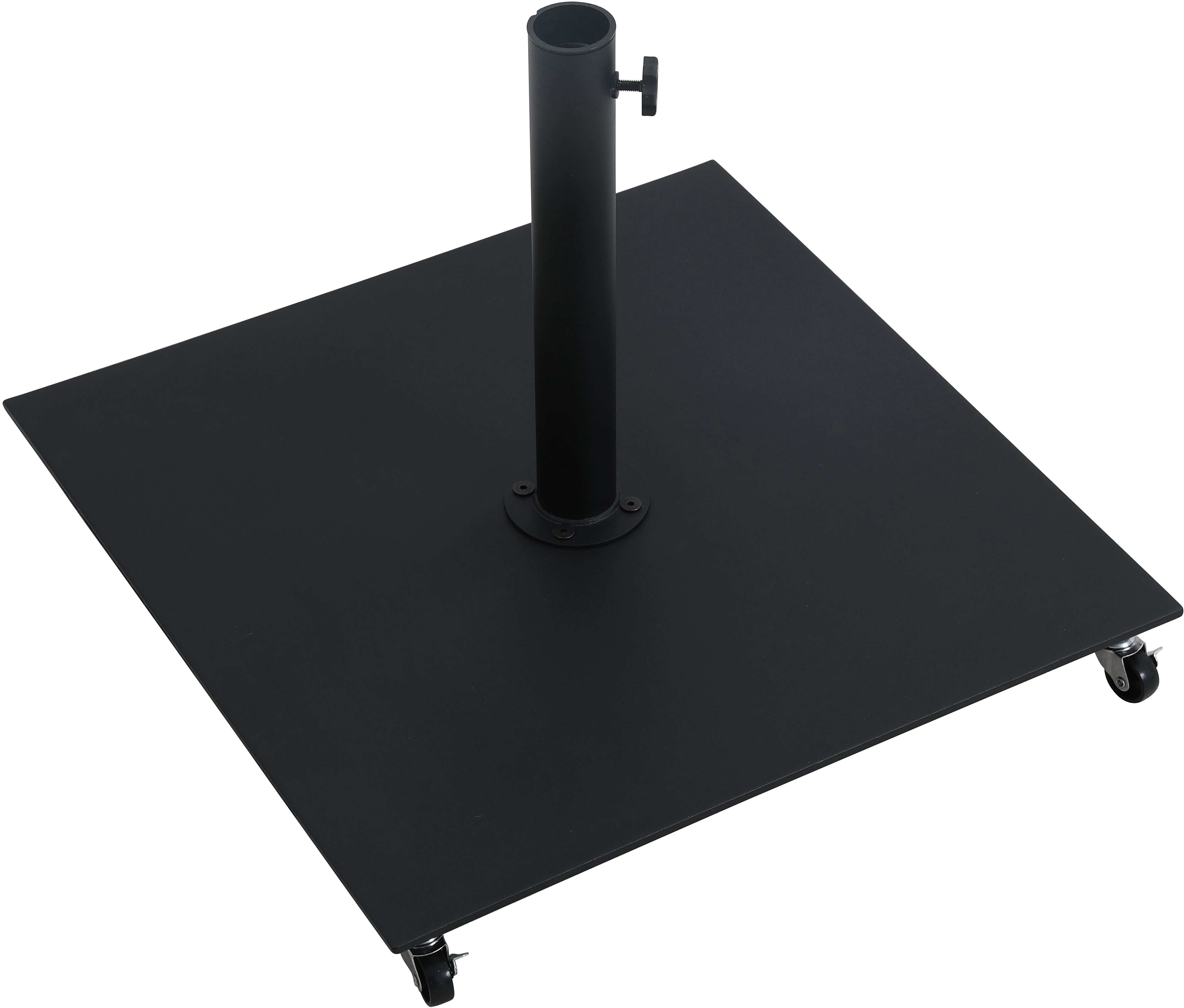 Amalfi Water Resistant Fabric And Aluminum Patio Umbrella With Base Set
