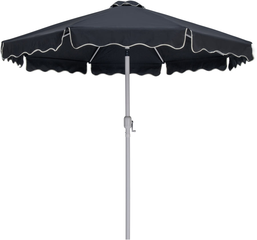 Amalfi Water Resistant Fabric And Aluminum Patio Umbrella With Base Set