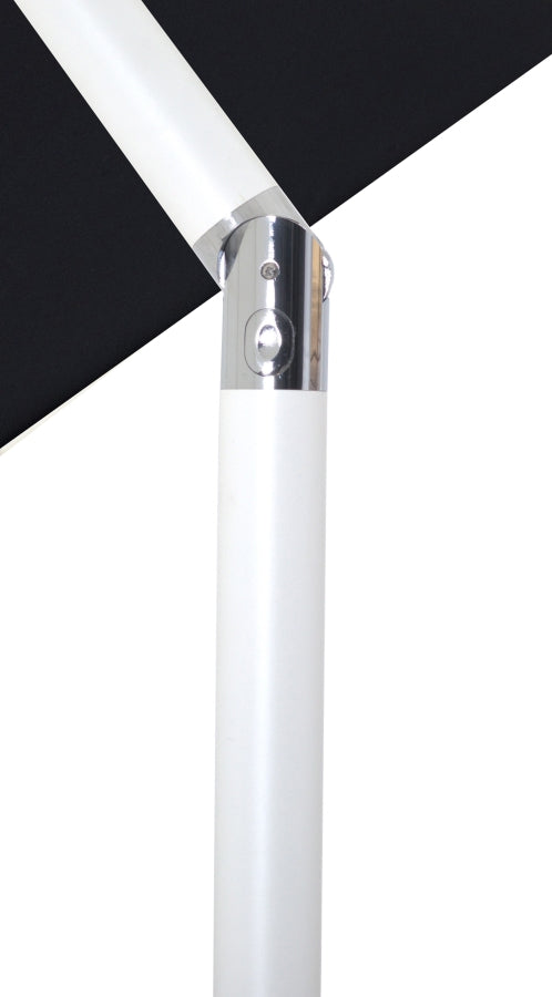 Amalfi Water Resistant Fabric And Aluminum Patio Umbrella With Base Set