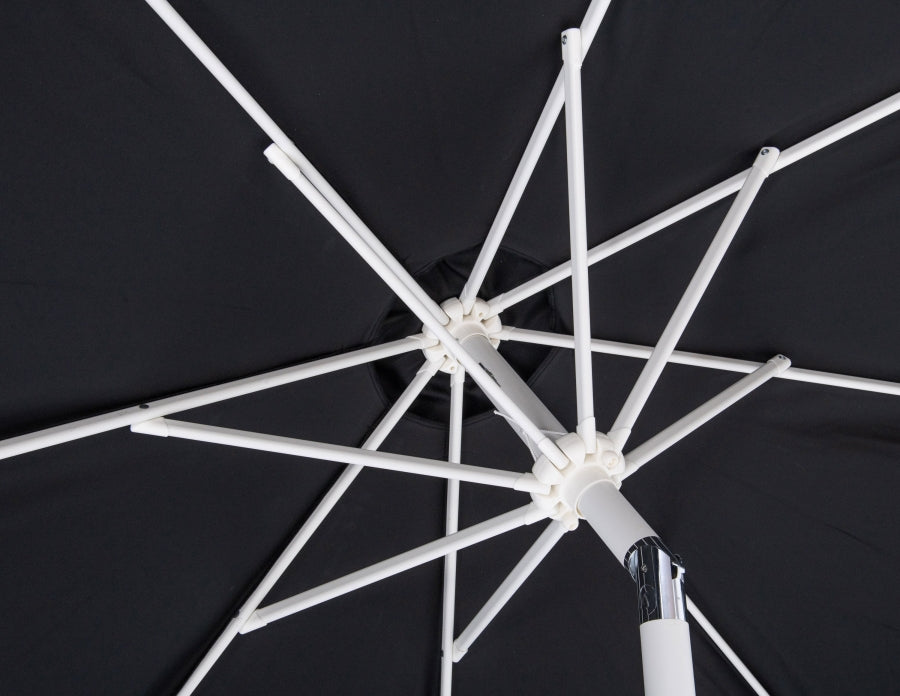 Amalfi Water Resistant Fabric And Aluminum Patio Umbrella With Base Set