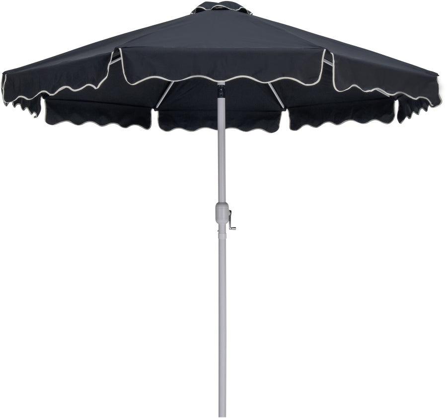 Amalfi Water Resistant Fabric And Aluminum Patio Umbrella With Base Set