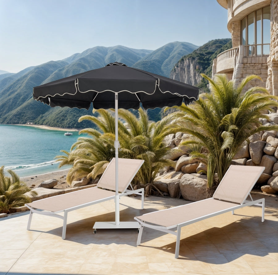 Amalfi Water Resistant Fabric And Aluminum Patio Umbrella