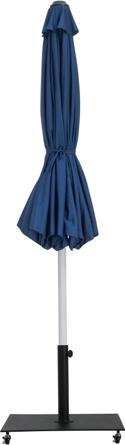 Amalfi Water Resistant Fabric And Aluminum Patio Umbrella With Base Set