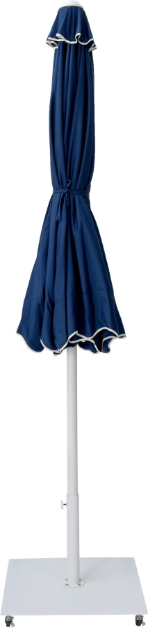 Amalfi Water Resistant Fabric And Aluminum Patio Umbrella With Base Set