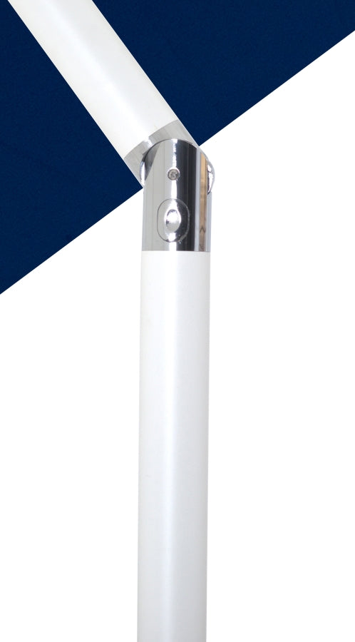 Amalfi Water Resistant Fabric And Aluminum Patio Umbrella With Base Set