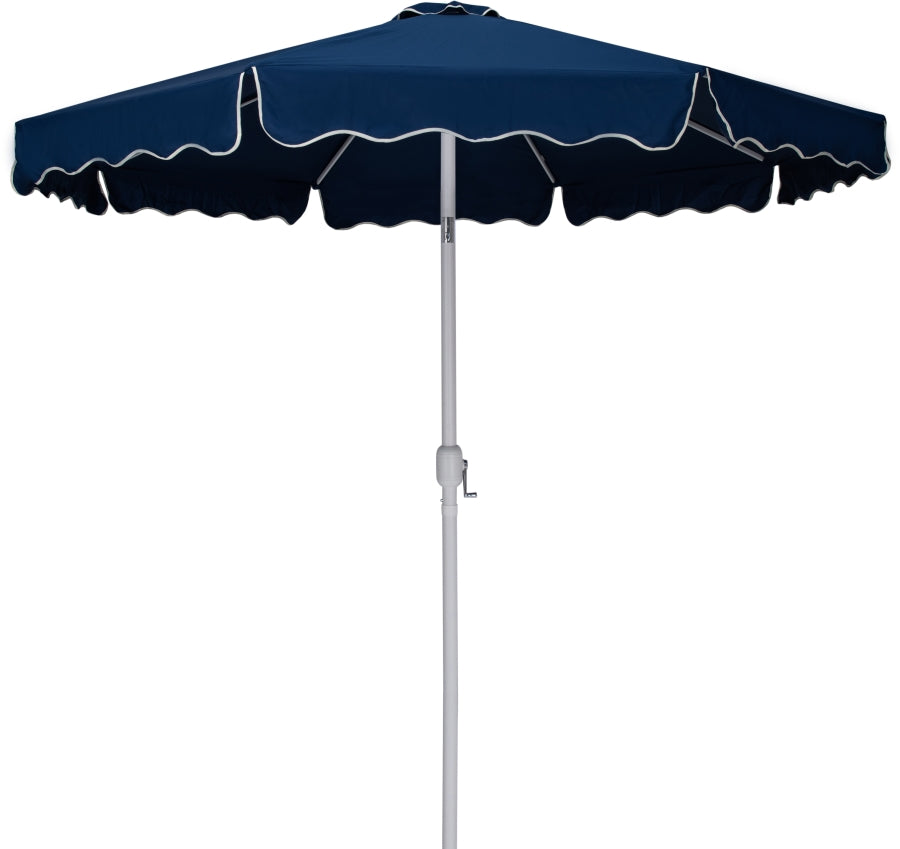 Amalfi Water Resistant Fabric And Aluminum Patio Umbrella With Base Set