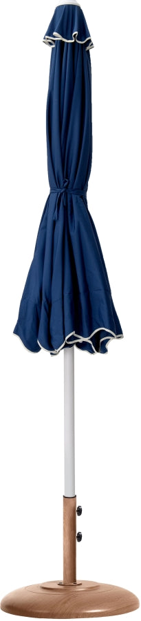 Amalfi Water Resistant Fabric And Aluminum Patio Umbrella With Base Set