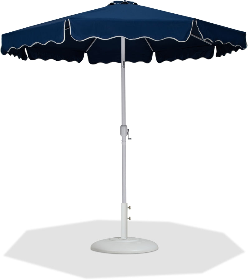 Amalfi Water Resistant Fabric And Aluminum Patio Umbrella With Base Set