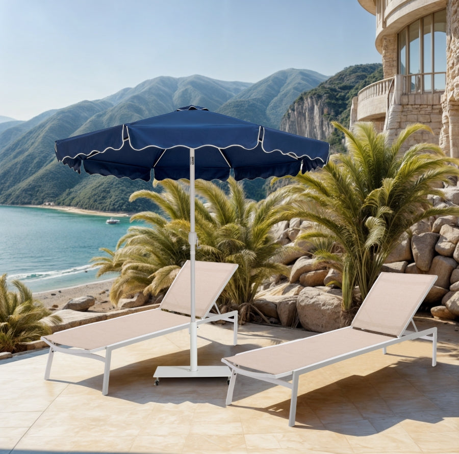 Amalfi Water Resistant Fabric And Aluminum Patio Umbrella
