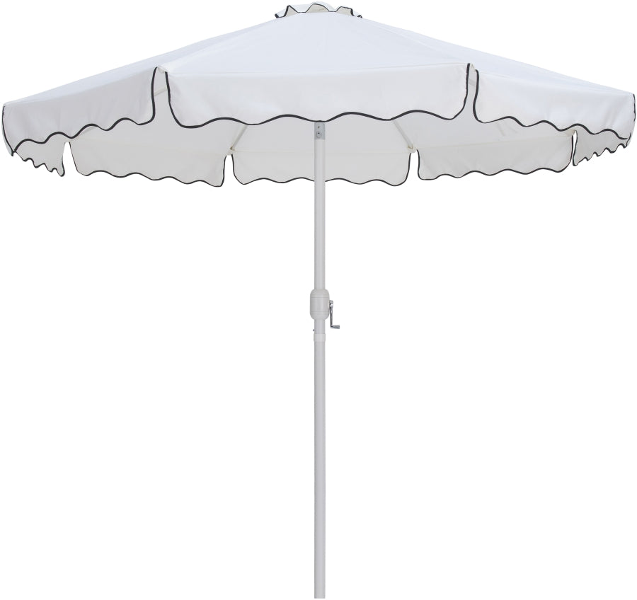 Amalfi Water Resistant Fabric And Aluminum Patio Umbrella With Base Set