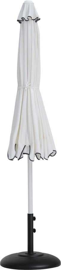 Amalfi Water Resistant Fabric And Aluminum Patio Umbrella With Base Set
