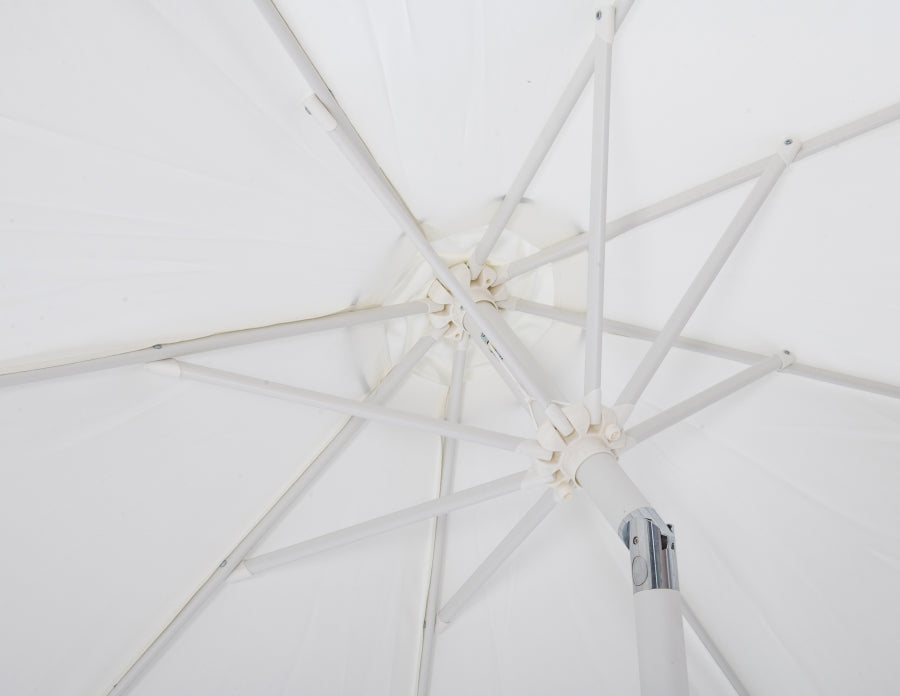 Amalfi Water Resistant Fabric And Aluminum Patio Umbrella With Base Set