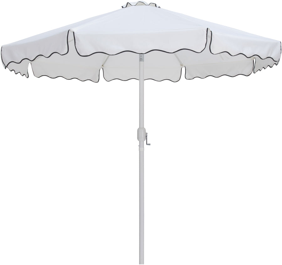 Amalfi Water Resistant Fabric And Aluminum Patio Umbrella With Base Set