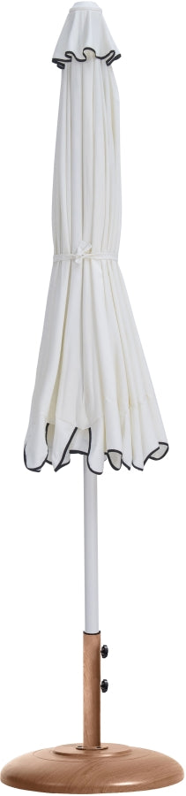 Amalfi Water Resistant Fabric And Aluminum Patio Umbrella With Base Set