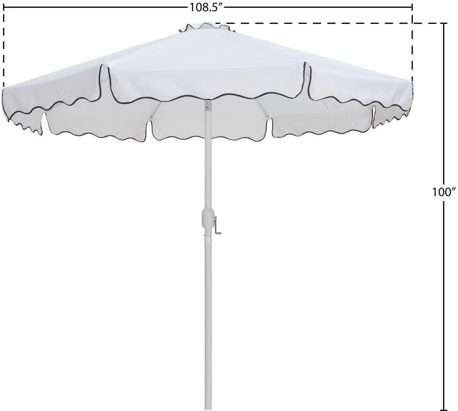 Amalfi Water Resistant Fabric And Aluminum Patio Umbrella