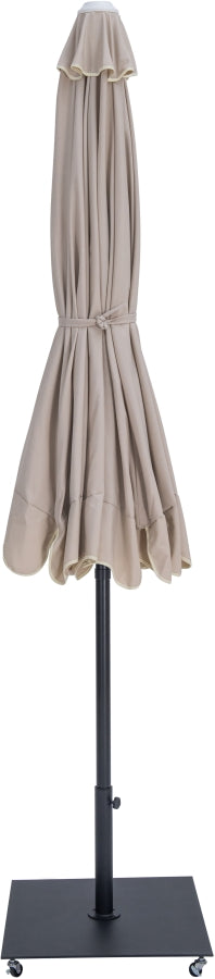 Amalfi Water Resistant Fabric And Aluminum Patio Umbrella With Base Set