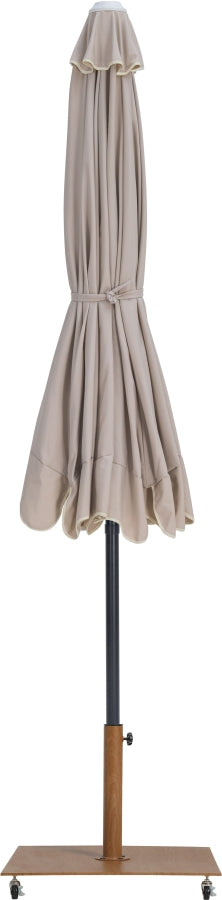 Amalfi Water Resistant Fabric And Aluminum Patio Umbrella With Base Set