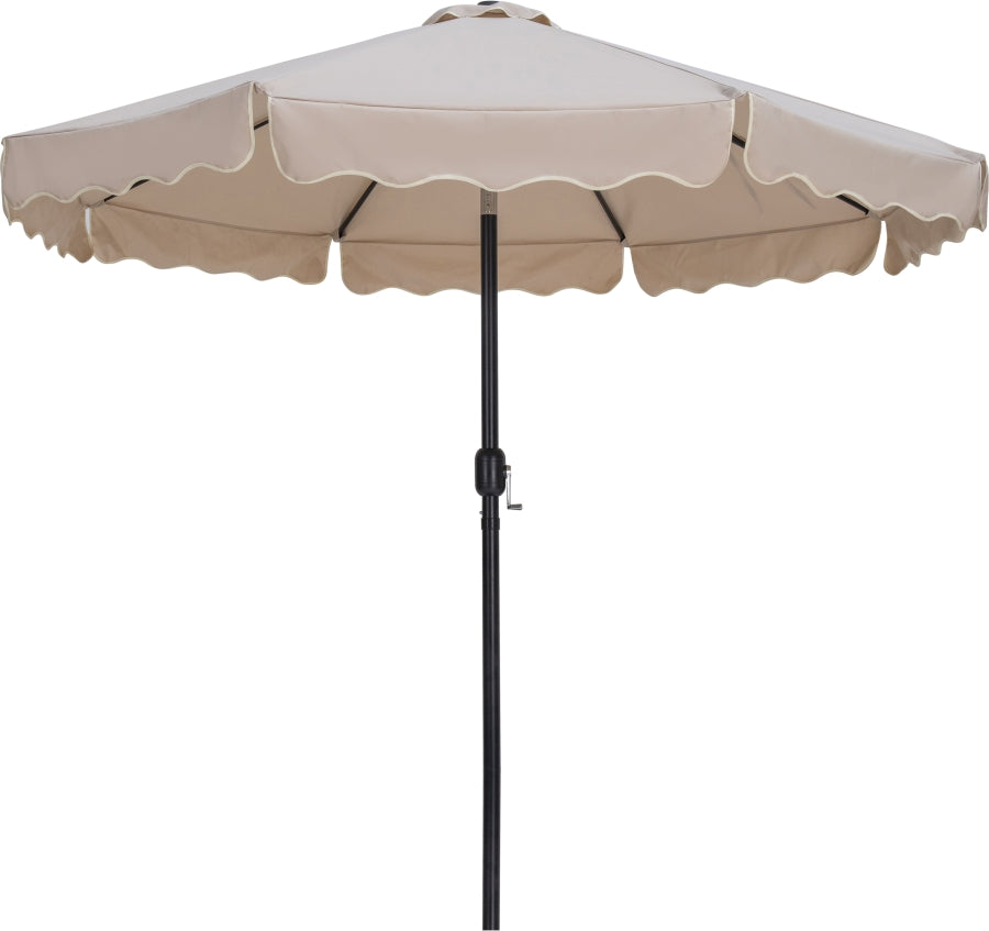 Amalfi Water Resistant Fabric And Aluminum Patio Umbrella With Base Set