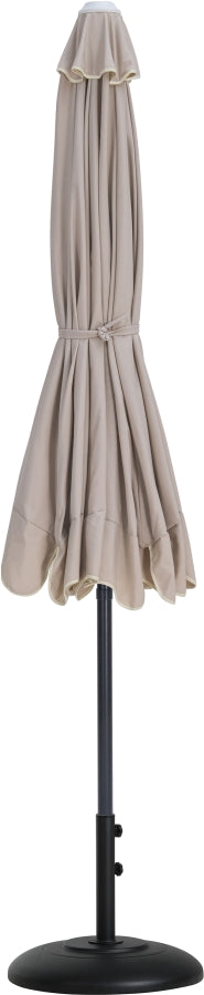 Amalfi Water Resistant Fabric And Aluminum Patio Umbrella With Base Set