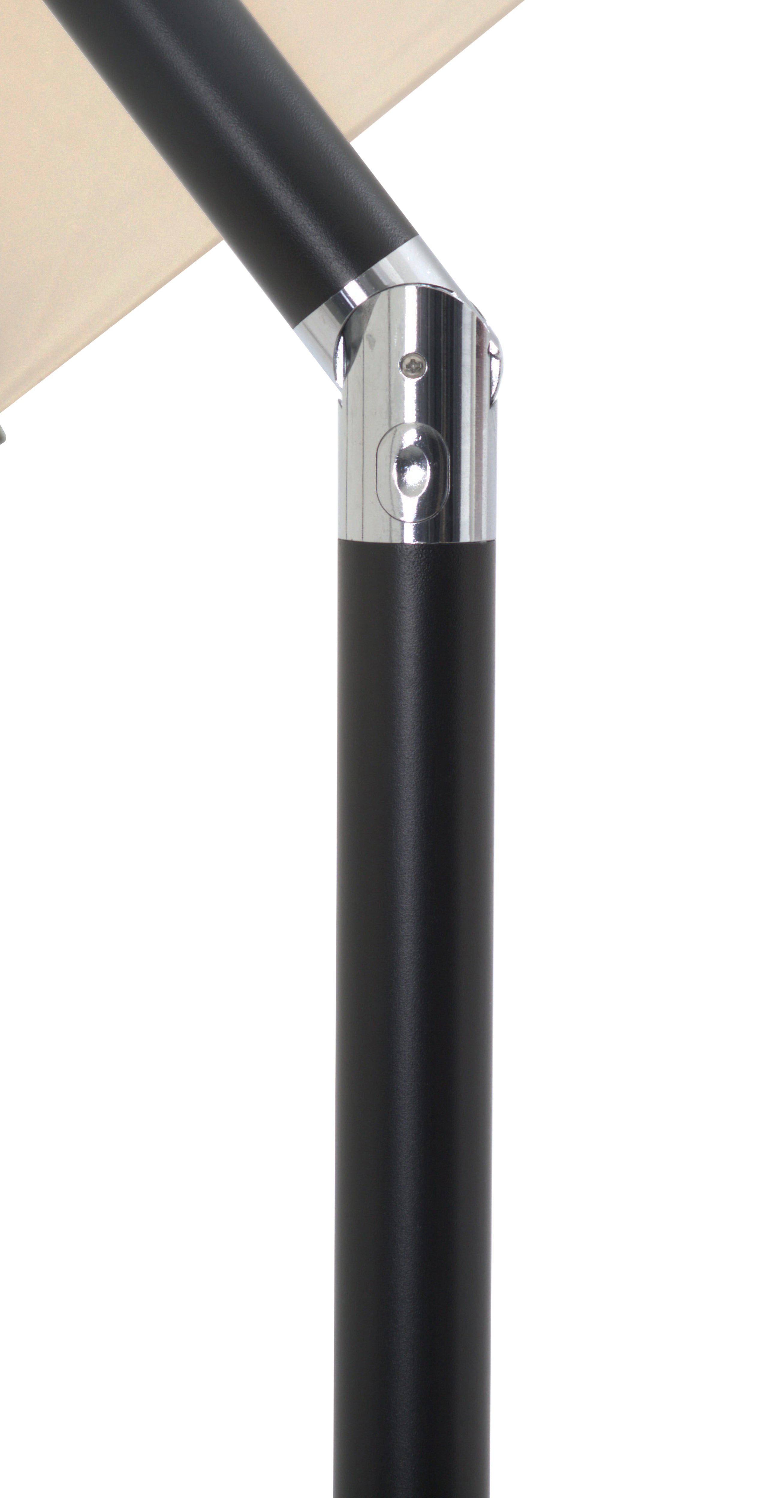Amalfi Water Resistant Fabric And Aluminum Patio Umbrella With Base Set