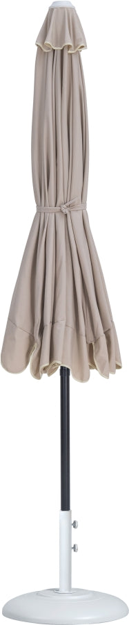 Amalfi Water Resistant Fabric And Aluminum Patio Umbrella With Base Set
