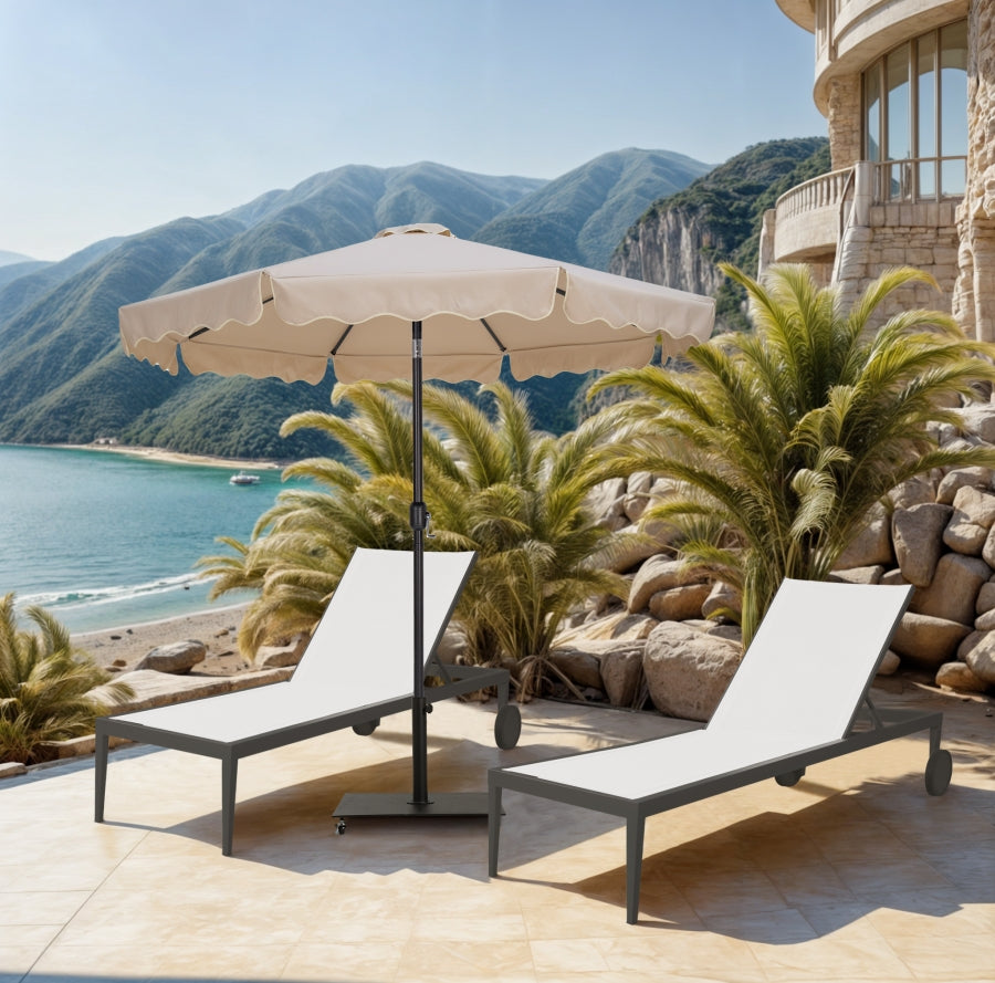 Amalfi Water Resistant Fabric And Aluminum Patio Umbrella