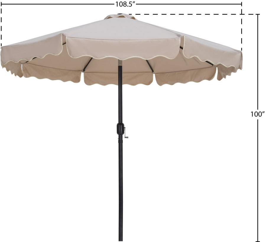 Amalfi Water Resistant Fabric And Aluminum Patio Umbrella