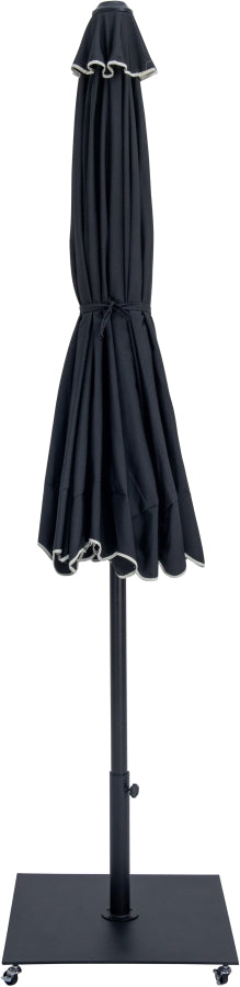 Amalfi Water Resistant Fabric And Aluminum Patio Umbrella With Base Set