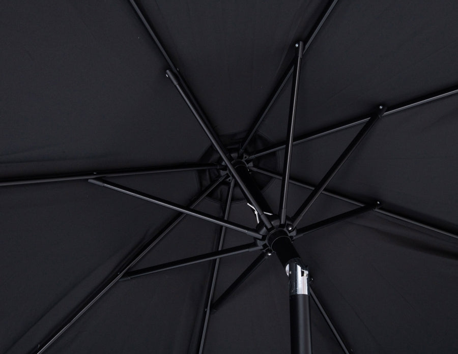Amalfi Water Resistant Fabric And Aluminum Patio Umbrella With Base Set