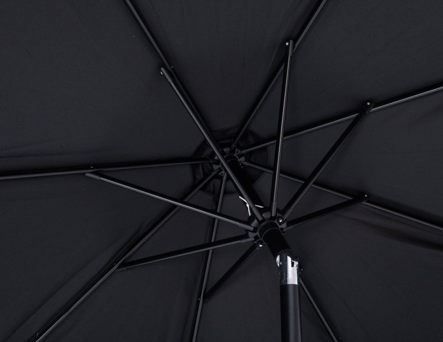 Amalfi Water Resistant Fabric And Aluminum Patio Umbrella With Base Set