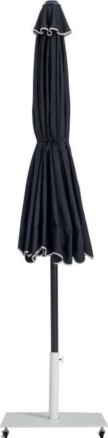 Amalfi Water Resistant Fabric And Aluminum Patio Umbrella With Base Set