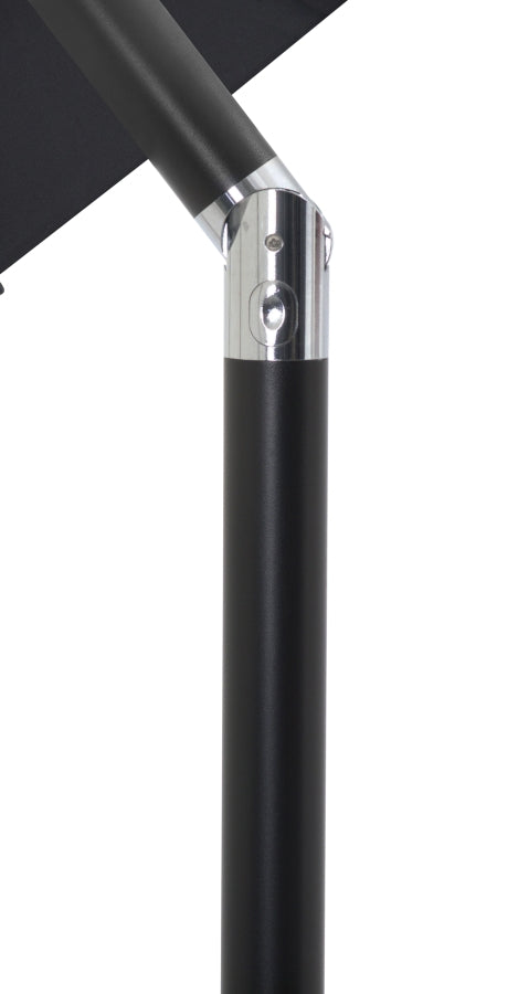 Amalfi Water Resistant Fabric And Aluminum Patio Umbrella With Base Set