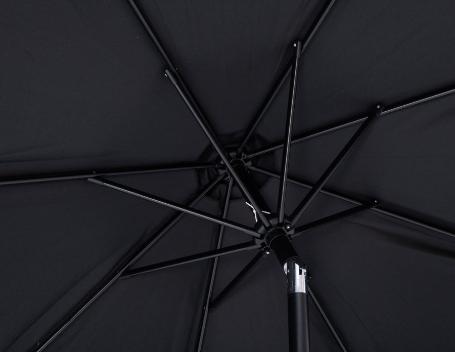 Amalfi Water Resistant Fabric And Aluminum Patio Umbrella With Base Set