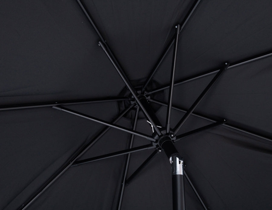 Amalfi Water Resistant Fabric And Aluminum Patio Umbrella With Base Set